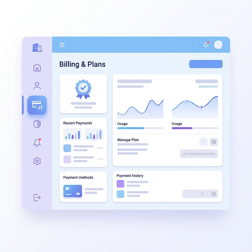 Canva Billing and Plans Settings Dashboard